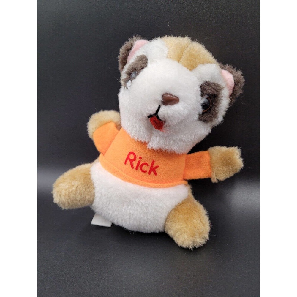 Vintage Rick Raccoon Shirt Tales Plush Stuffed Animal 80s